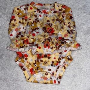 (3 for $10) carters floral bodysuit